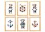 Kit quadro urso marinheiro infantil decorativo quarto bebê enxoval menino - Imagem 1