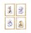 Kit quadro infantil safari nuvem decorativo quarto menina - Imagem 1