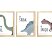 Kit quadro infantil A3 dinossauro decorativo enxoval quarto criança - Imagem 1
