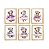 Kit quadro infantil ursa bailarina decoração quarto menina enxoval bebê criança - Imagem 1