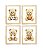 Kit quadro decorativo ursinho esportista quarto criança bebê menino - Imagem 1