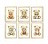 Kit quadro decorativo ursinho esportista quarto criança bebê menino - Imagem 1