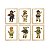 Kit quadro  decorativo urso esporte RL polo rauph lauren quarto criança bebê enxoval - Imagem 1