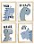 Kit quadro dino dinossauro decorativo  quarto criança bebê enxoval - Imagem 1