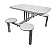 MESA FAST FOOD SEM ENCOSTO - Imagem 1