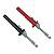 Piercing Vermelho e Preto Com Cabo USA-131 - Imagem 3