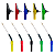 Kit 05 Agulhas Flexíveis + 05 Garras Para Osciloscópio USA-052 - Imagem 1