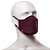 Kit 2 máscaras de proteção lupo fit antimicróbica lavável cor Azul e Vinho Lupo - Imagem 2