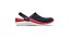 Sandália Crocs LiteRide 360 Clog azul/vermelha - Imagem 3
