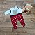 Salopete e body com bordado de Urso - Imagem 3