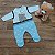 Salopete e body com bordado de Urso - Imagem 4