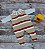 Salopete listrada 3 cores com body bordado - Imagem 1