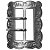 Fivela guaiaca quadrada Inox polida Fiv 121 43mm - Imagem 1