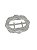 Fivela guaiaca Princesa Isabel Inox Prateada Fiv 122 48mm - Imagem 1