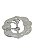 Fivela guaiaca Princesa Isabel Inox Prateada Fiv 122 48mm - Imagem 2