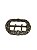 Fivela guaiaca bonezinho Alpaca envelhecida Fiv 143 48mm - Imagem 2