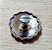 Margarida Parafuso Flor zamac cromo preto 29mm Macho e femea - Imagem 3