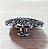 Margarida Parafuso Flor zamac cromo preto 29mm Macho e femea - Imagem 2