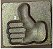 CARIMBO 3D TANDY THUMBS UP or DOWN #8586 - Imagem 2
