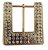Fivela Americana Ouro Strass Cristal FM 2341/ 40mm - Imagem 1