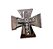 Aplique rebite A5 Cruz strass 3cm - Imagem 1