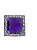 Aplique Strass grande com parafuso Roxo 3x3cm - Imagem 1