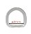 Meia Argola D Inox 40mm - Imagem 1