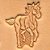 Carimbo 3d tandy leather running horse ® 88311-00 - Imagem 1