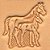 Carimbo 3d tandy leather mare & colt® 88316-00 - Imagem 1
