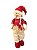 Boneco de Neve Pelúcia Decorativo Vermelho 55cm - Imagem 1