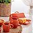 Caneca De Café Em Cerâmica Retro 100ml Laranja - Imagem 2