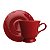 Xícara de Chá com Pires em Porcelana Cottage 150ml - Vermelho - Imagem 1