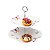 Prato Duplo para Doces de Porcelana Borboletas 20cm 24x25cm - Wolff - Imagem 4