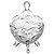 Potiche Decorativo de Cristal Fruit 9,5x13cm - Imagem 1