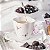 Xícara de Café com Pires de Porcelana Borboletas Rosa 100ml - Imagem 2