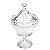 Potiche Decorativo com Pé de Cristal Renaissance 28,5x17,5cm - Imagem 1