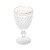 Taça de Vidro Bico de Abacaxi 325ml - Transparente Fio de Ouro - Imagem 1