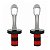 Kit Com 2 Tampas Hermética De Aço Inox Para Vinho 10x3cm - Imagem 5