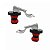 Kit Com 2 Tampas Hermética De Aço Inox Para Vinho 10x3cm - Imagem 4