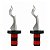 Kit Com 2 Tampas Hermética De Aço Inox Para Vinho 10x3cm - Imagem 1