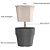 Vaso Autoirrigavel Anti Mosquito Pequeno 12cm Cinza Chumbo - Imagem 3