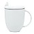 Caneca Porcelana Com Tampa E Infusor Birds Branco 350ml - Imagem 4