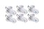 Conjunto 6 Xícaras Café Porcelana Birds Pássaro Colorido 90ml - Imagem 1