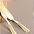 Conjunto 4 Espátulas de Aço Inox Dourado 13,5cm - Imagem 2