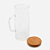 Jarra De Agua 1,3L de Vidro Com Tampa Bambu - Imagem 3