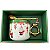 Kit Presente Natal Caneca e Colher Papai Noel Borda Dourada - Imagem 3