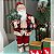 Papai Noel Decorativo Vermelho Xadrez 50cm - Imagem 2