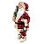 Papai Noel Decorativo Vermelho Xadrez 50cm - Imagem 3