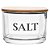 Saleiro De Vidro Tampa Bambu Basic Tradicional 10x8cm Salt - Imagem 2
