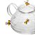Chaleira Vidro e Filtro 650ml Lovely Bee Colmeia E Abelha - Imagem 4